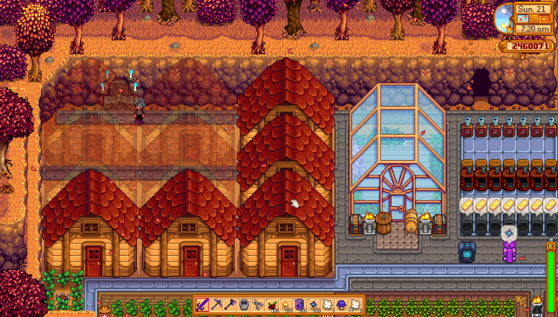 All the sheds. All of them.